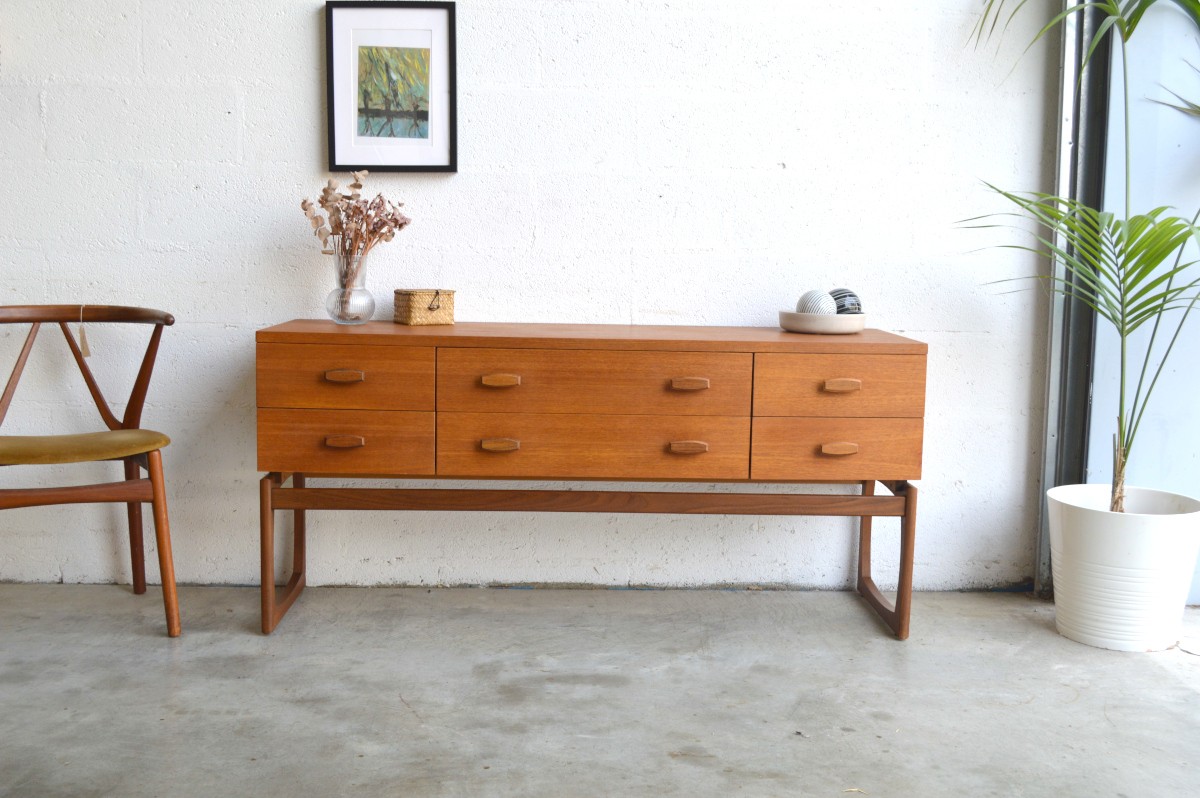 enfilade console gplan vintage scandinave