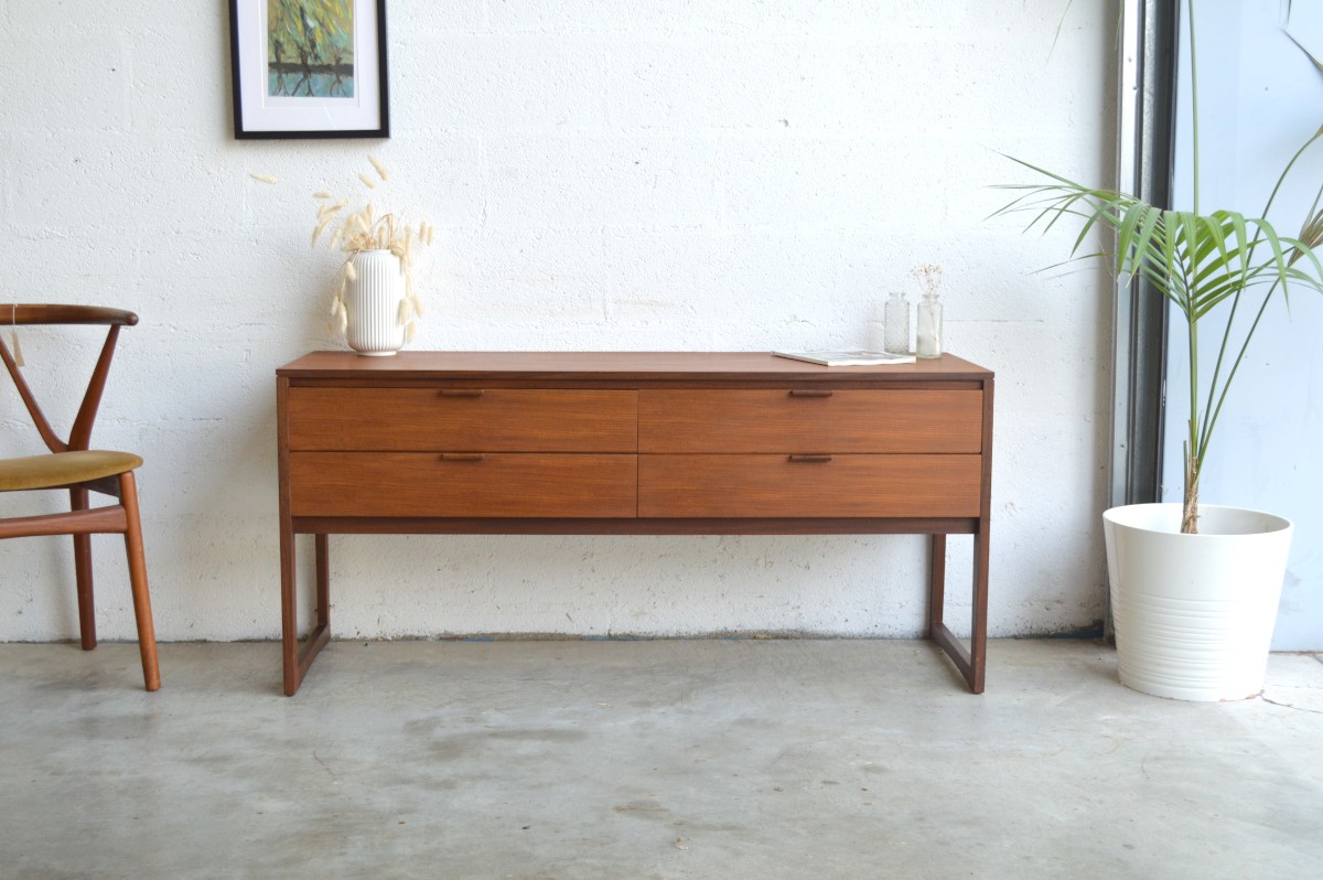 enfilade console vintage scandinave